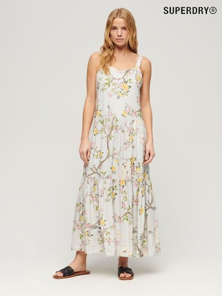 Superdry Grey Woven Tiered Maxi Dress (N76585) | €61