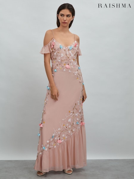 Raishma Embellished Floral Maxi Dress (N76621) | ‏2,263‏₪