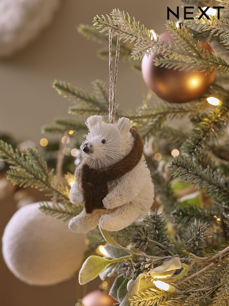 Natural Bear Christmas Bauble (N76868) | €6