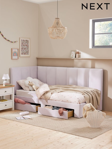 Opulent Velvet Lilac Kids Marlow Drawer Upholstered Frame (N76883) | €875