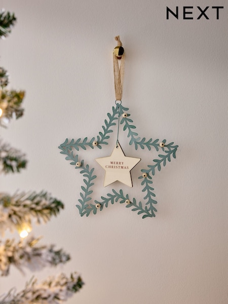Decor de agățat Star Merry Christmas (N77107) | 37 LEI