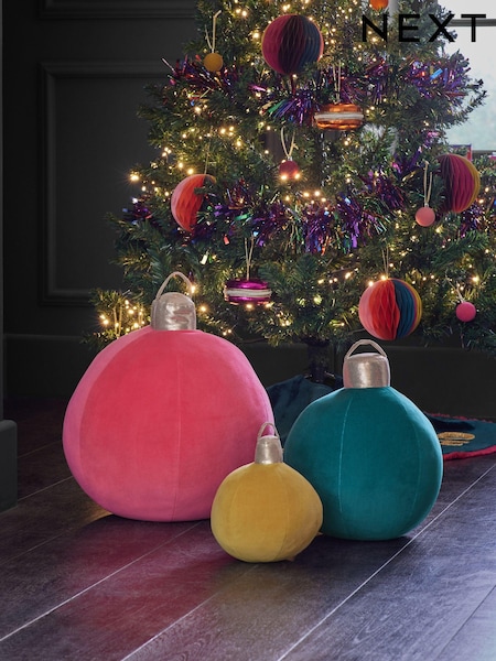 Xl Bright Fabric Bauble Christmas Decoration (N77110) | €9 - €23