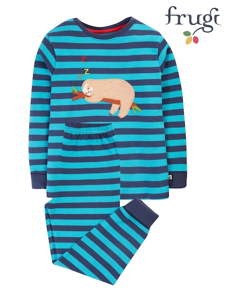 Frugi Blue Stripe Pyjama Set (N77159) | AED204 - AED215