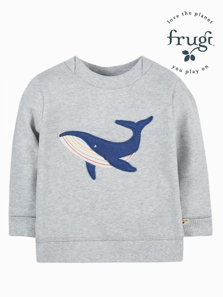 Frugi Grey Cotton Easy on Sweatshirt (N77185) | €21 - €22