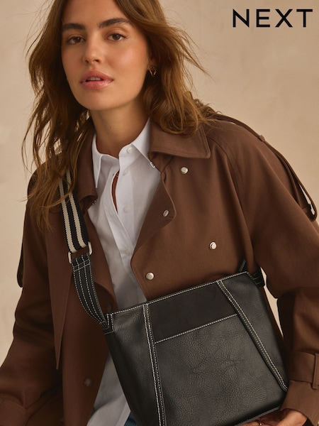 Black Casual Messenger Bag (N77228) | €29