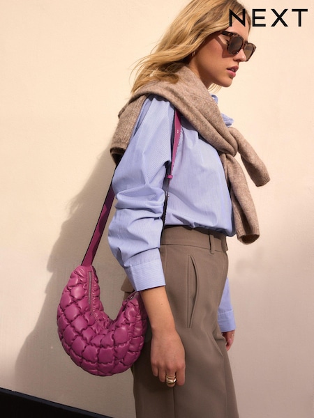 Pink Padded Sling Bag (N77244) | €19.50