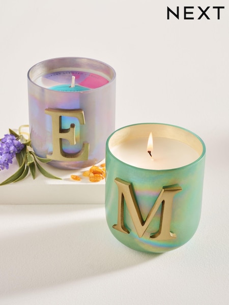 Multi Alphabet Midnight Patchouli and Amber Scented Candle (N77267) | €15.50