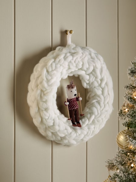 Knitted Novelty Christmas Wreath (N77292) | ‏91 د.إ.‏