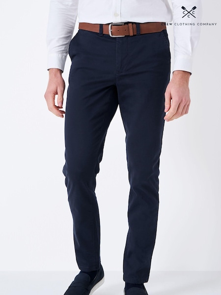 Crew Clothing Company Blue Sky Slim Chinos Trousers (N77321) | 322 QAR