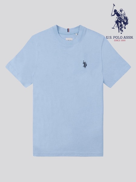 Albastru închis - U.S. Polo Assn. Băieți Dublu Horsemen 100% Bumbac Tricou (N77375) | 149 LEI - 179 LEI
