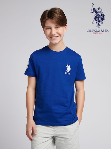 U.S. Polo Assn. Blue Navy Boys Player 100% Cotton 3 T-Shirt (N77379) | €33 - €39
