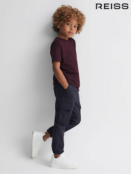 Bordeaux - Tricou Reiss Bless la baza gâtului (N77519) | 74 LEI