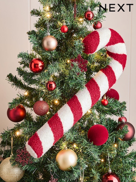 Red XL Candy Cane Christmas Bauble (N77559) | €15