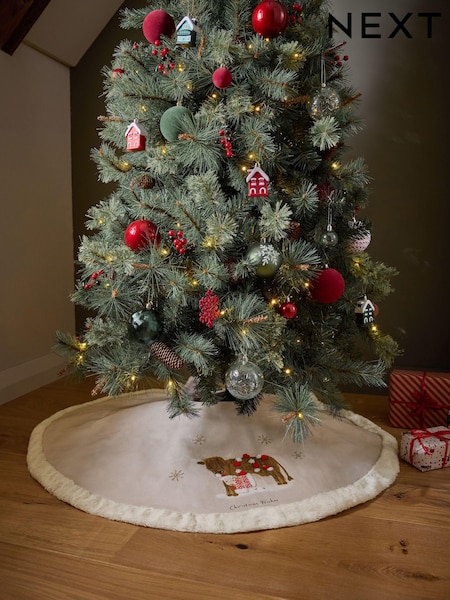 Natural Hamish the Highland Cow Christmas Tree Skirt (N77566) | €12