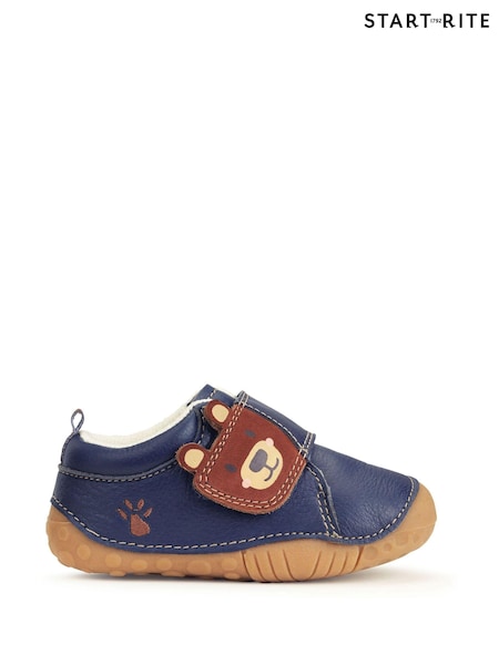 Start-Rite Bear Hug Neutral Soft Leather Pre-Walker Shoes (N77613) | AZN 95
