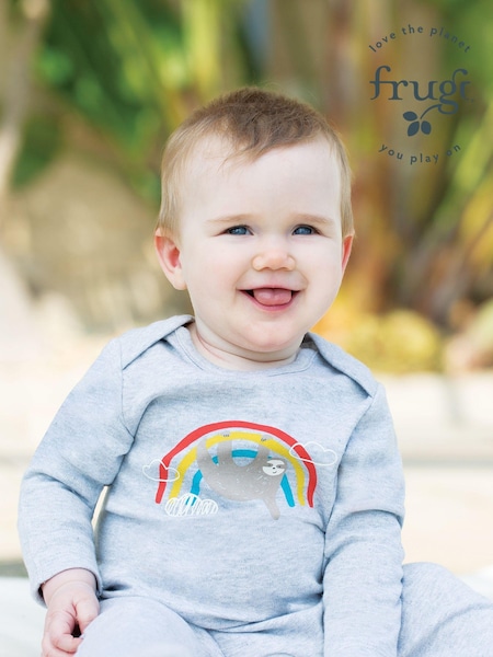 Frugi Grey Marl Easy Dressing Sleepsuit (N77685) | 34 €