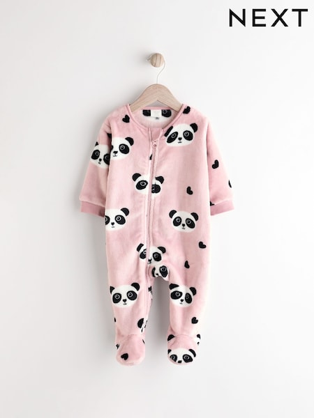 Pink panda Baby Zip Fleece Sleepsuit (N77716) | € 9 - € 11