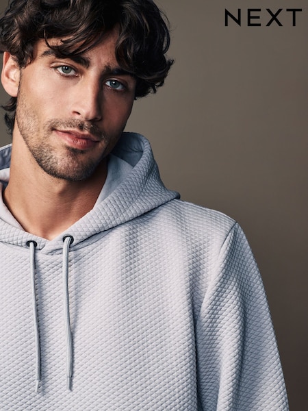 Сірий - Textured Overhead Hoodie (N77890) | 1 337 грн