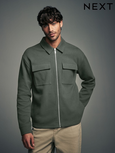 Green Zip-Up Shacket (N77925) | €20