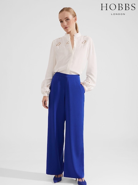 Hobbs Blue Guiliana Trousers (N78101) | €42