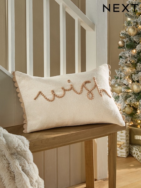 Natural Wish Christmas Rectangular Cushion (N78111) | €17