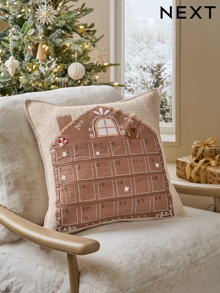 Gingerbread Christmas Advent Calendar Cushion (N78116) | ‏71 د.إ.‏