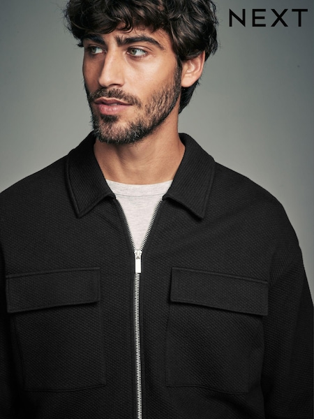 Black Zip-Up Shacket (N78161) | €22