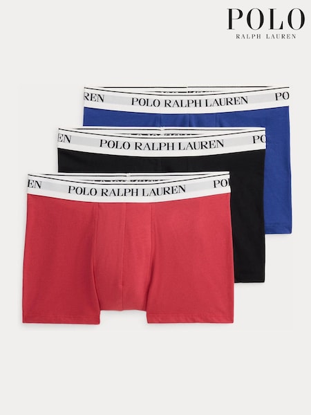 Black - Regular Polo Ralph Lauren Classic Trunks 3 Pack