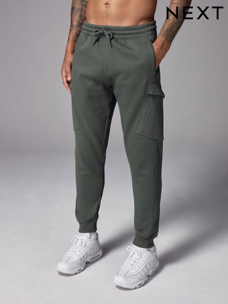 Khaki Green Utility Joggers (N78311) | $86