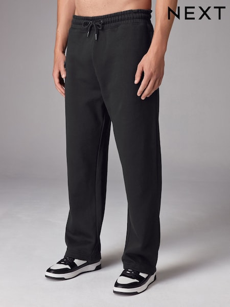 Black Open Cotton Rich Jersey Joggers (N78330) | EGP1,560