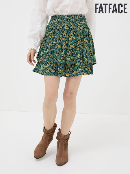 FatFace Green Spring Floral Skirt (N78358) | €27