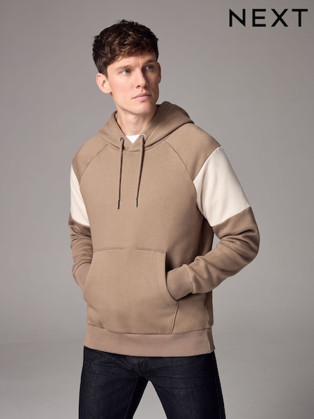 Neutral Panel Blocking Hoodie (N78398) | R$ 335