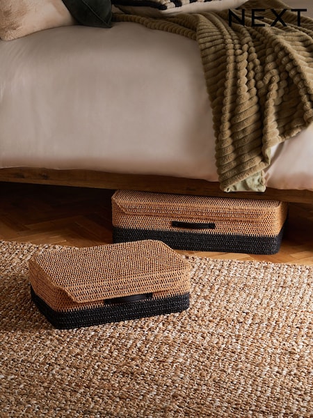Set of 2 Natural Bronx Underbed Storage Baskets (N78654) | €67