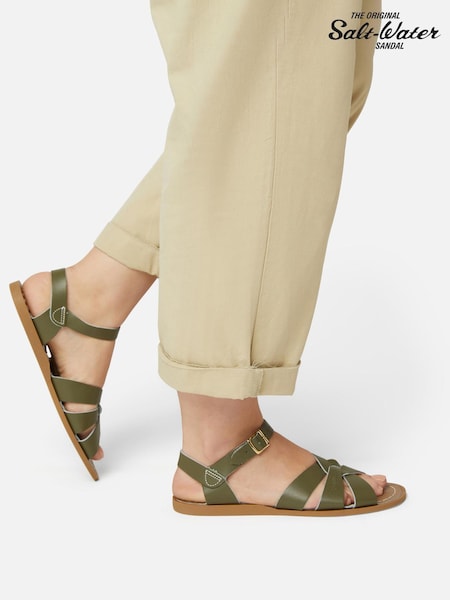 Verde - Salt-Water Sandals The Original Pantofi cu talpa plată Strappy Sandale (N78739) | 559 LEI