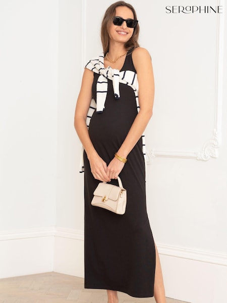 Seraphine Scoop Neck Bodycon Maternity Dress (N78780) | € 27