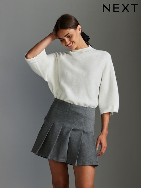 Grey Premium Jersey Kilt Skirt (N78802) | €19