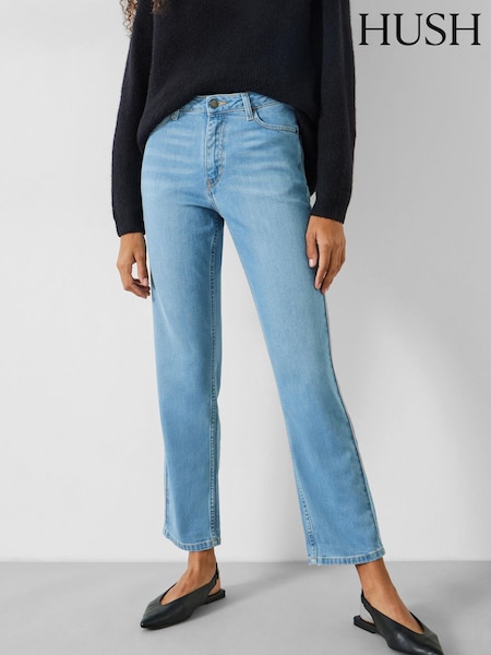 Albastru - Blugi dreaptă Hush Agnes (N78826) | 330 LEI