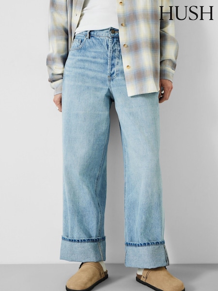 Hush Blue Mia Straight Leg 100% Cotton Jeans (N78841) | €113