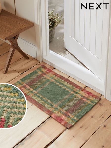 Green Barton Check Doormat (N78899) | kr295 - kr393