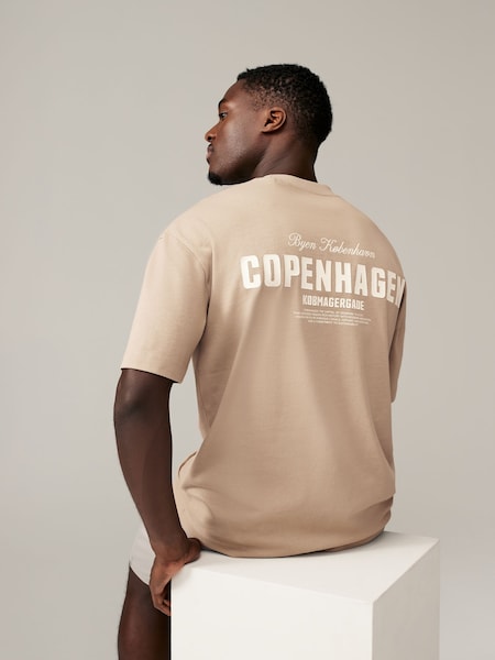 Stone Copenhagen Relaxed Fit Print Heavyweight T-Shirt (N78994) | R$ 170