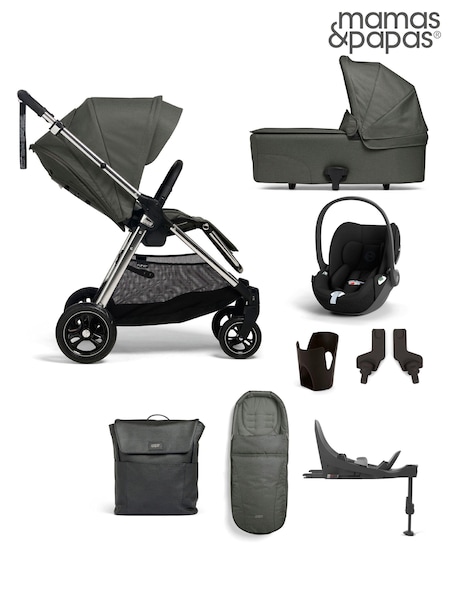 Mamas & Papas Harbour Grey Flip XT3 Harbour Grey 8 Piece Cloud G Pushchair (N79039) | €1,360
