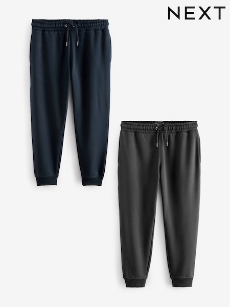 Navy Blue/Charcoal Slim Fit Joggers 2 Pack (N79064) | €27