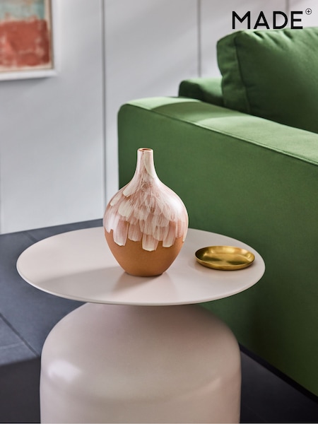 MADE.COM Natural Rayne Hand Painted Vase (N79112) | €34