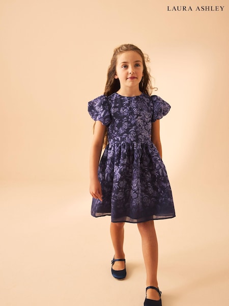 Laura Ashley Heledd Blooms Border Print Organza Dress (N79139) | ‏16 ر.ع.‏ - ‏18 ر.ع.‏