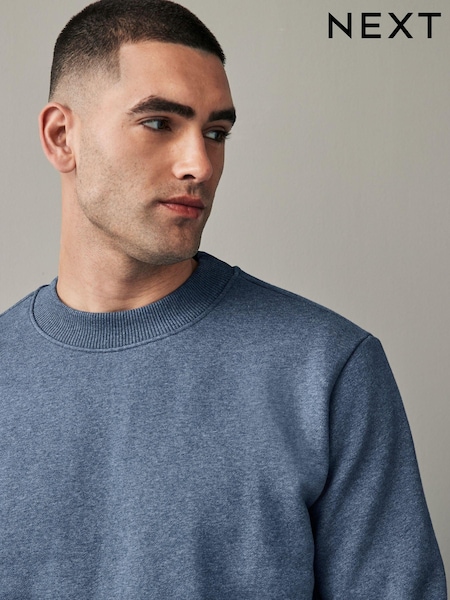 Denim Blue Rich Jersey Crew Sweatshirt (N79152) | R$ 270