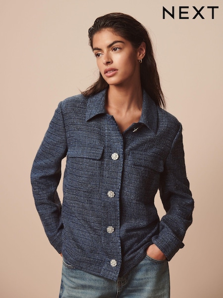 джинсы - Boucle Button Up Shacket (N79176) | €25