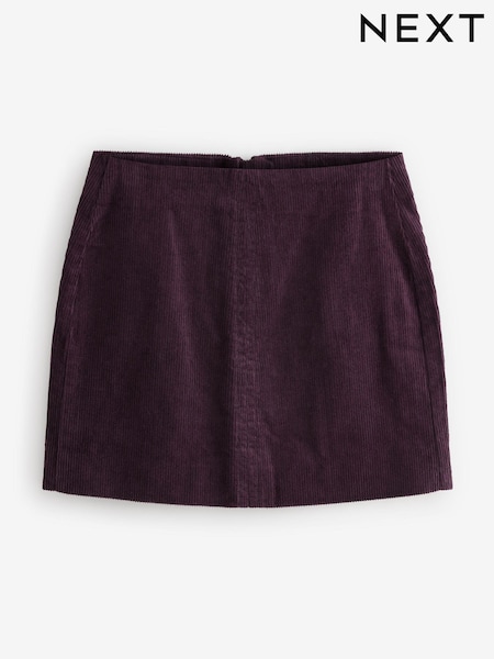 Burgundy Cord Mini Skirt (N79183) | €7
