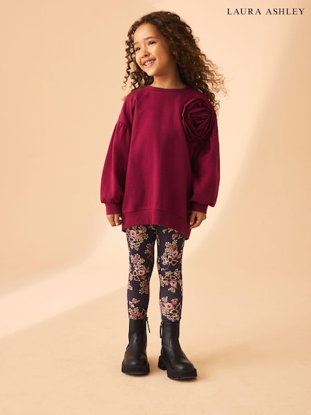 Laura Ashley Corsage Crew and Tuttington Floral 100% Cotton Legging Set (N79187) | € 17 - 20 €