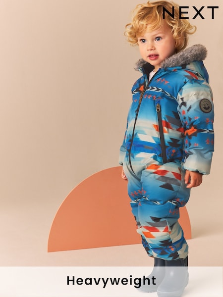 Albastru/Alb - Costum de zăpadă impermeabil (3mths-7yrs) (N79188) | 178 LEI - 198 LEI