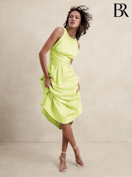 Banana Republic Green Stretch Cotton Poplin Maxi Dress (N79205) | €60